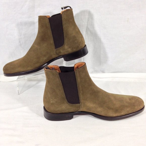 ORO Los Angeles The Chelsea Mens Beige Suede Made in Spain Size 8 Boots. main image 4